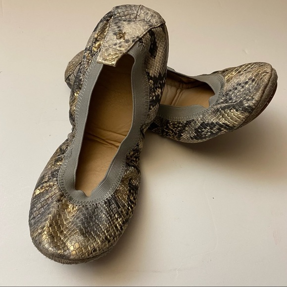 Yosi Samra Snake Ballerina Flats